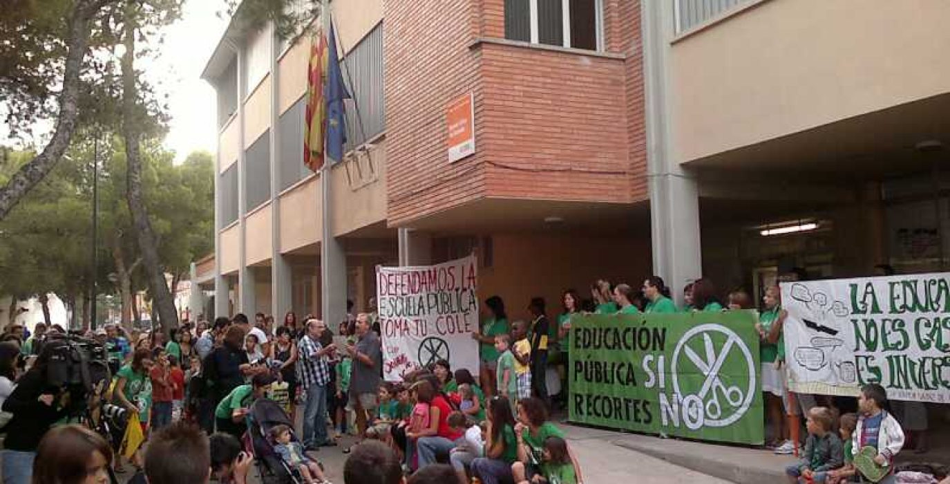 Pitada en el CEIP Sainz de Varanda. Foto: Isabel Meléndez