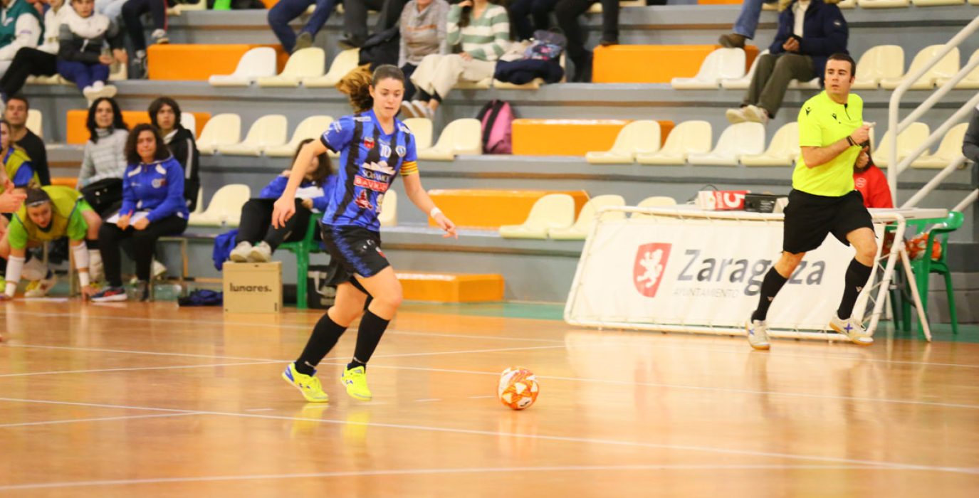 La capitana del InterSala, Marta García, durante el partido de este sábado | Foto: @InterSala10_Zgz