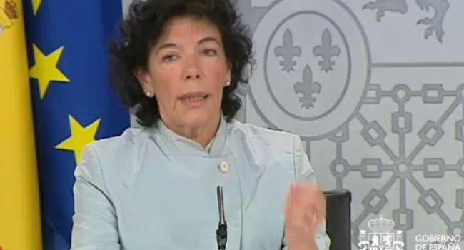 Isabel Celaá. Foto: Gobierno de España