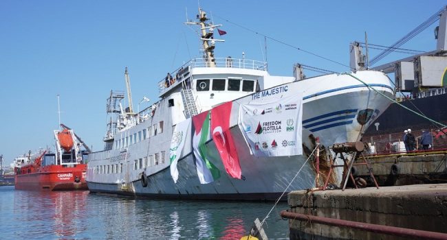 Israel retrasa la salida de la Flotilla de la Libertad con ayuda humanitaria a Gaza