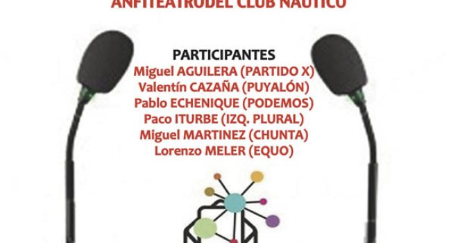 El debate se llevará a cabo esta tarde en el Club Naútico de Zaragoza.