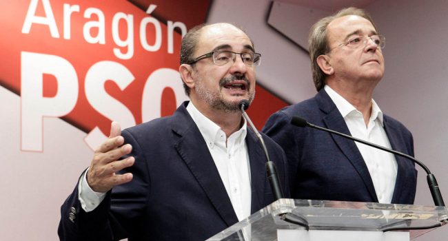 Javier Lambán con Pérez Anadón. Foto: PSOE
