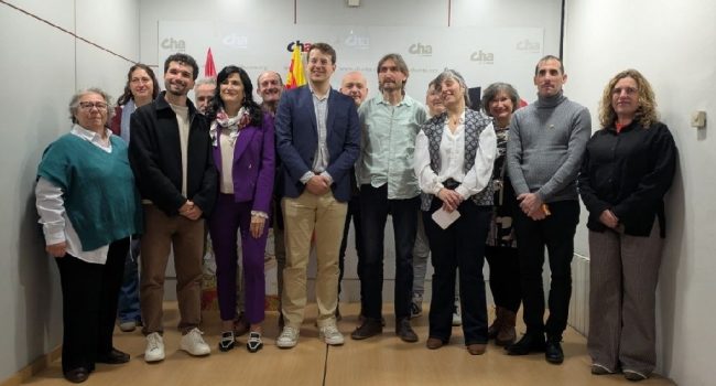 Javier Carbó alternativa ultraderecha centralistas Aragón territorio de sacrificio candidatura de CHA por la circunscripción de Teruel 8F Pilar Martín Jorge Rodríguez Pepa Nogués Eduardo Alcutén