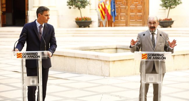 Javier Lambán Pedro Sanchez delirio olimpico Pignatelli