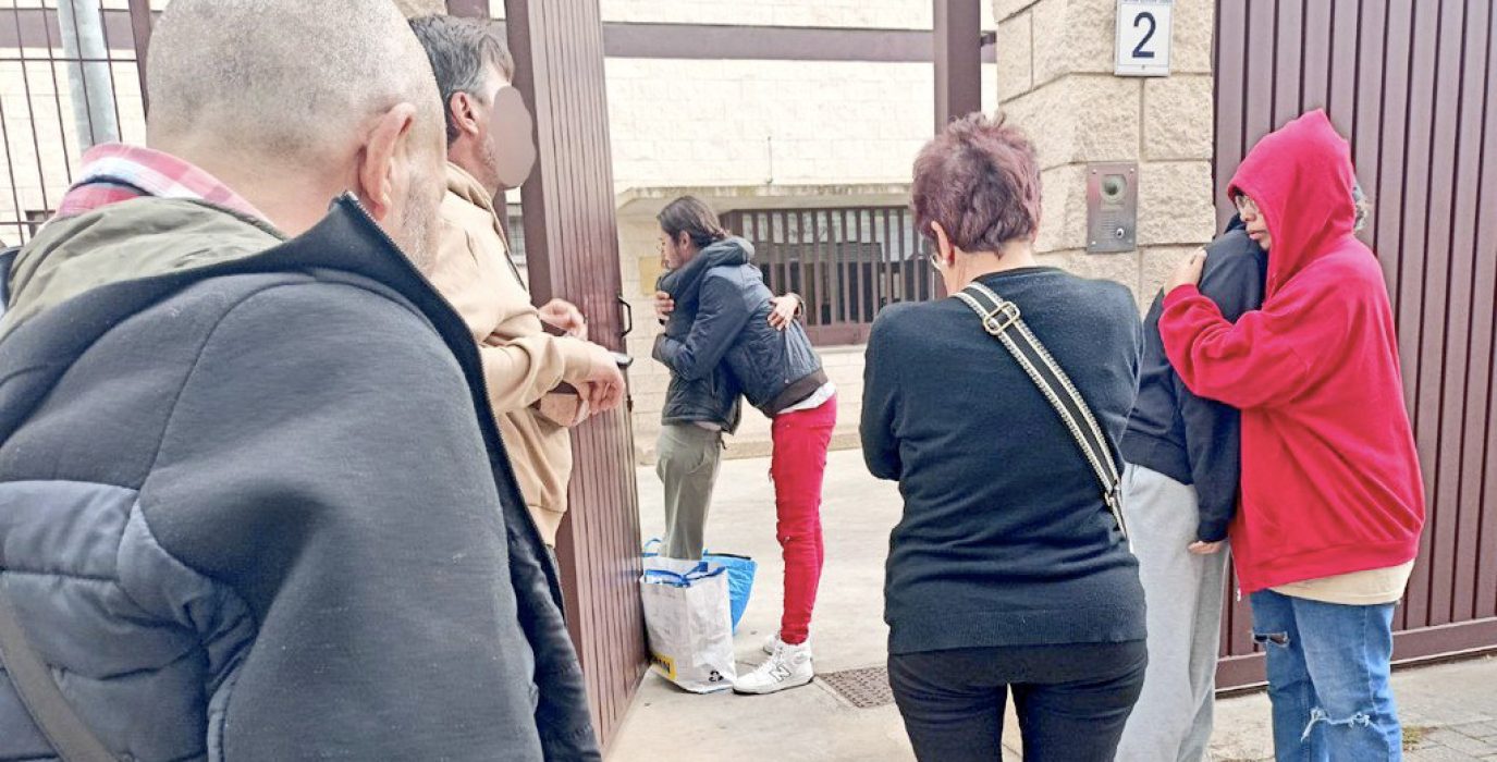 Entrada de Javitxu Aijón en prisión | Foto: @Libertad6Zgz