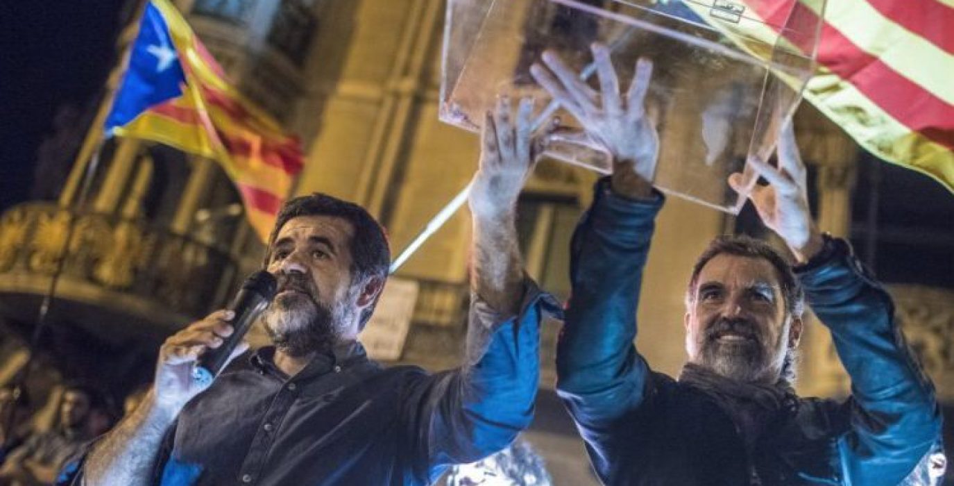 Jordi Sanchez y Jordi Cuixart., en una imagen de archivo Foto: ANC