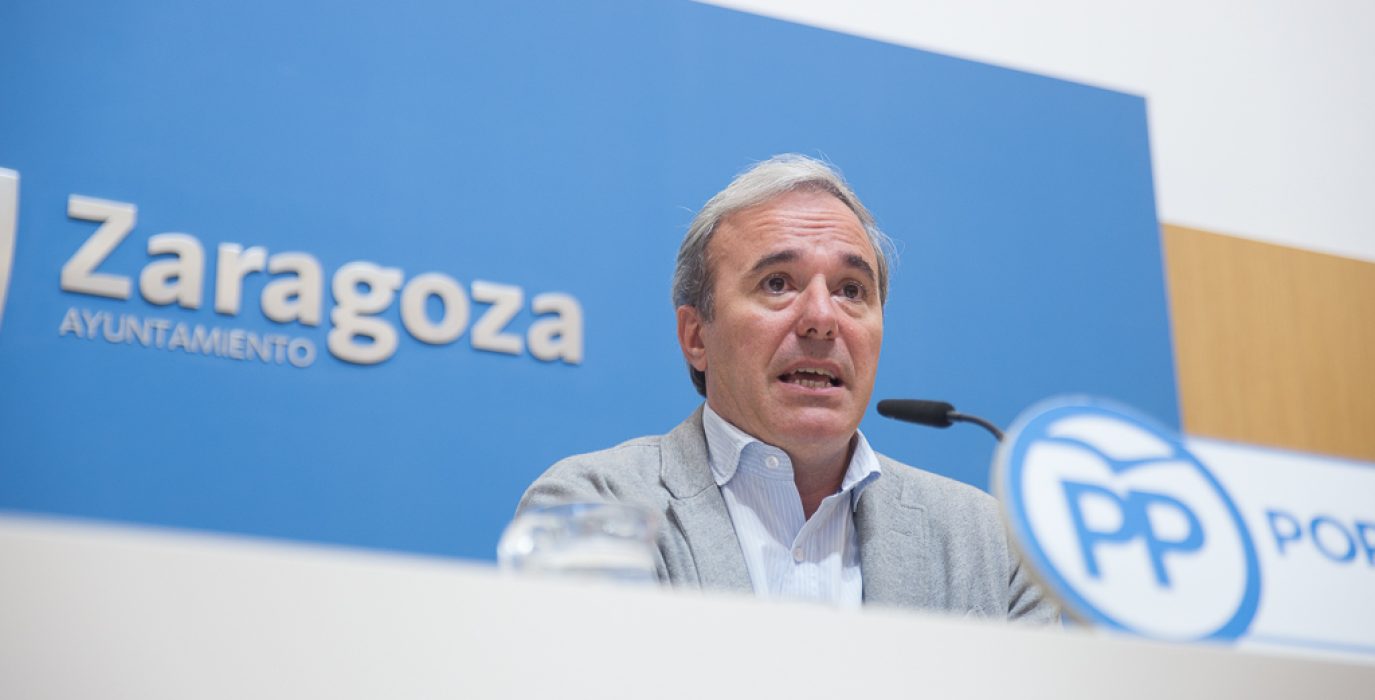 Jorge Azcón, como líder de la oposición. Foto: Pablo Ibáñez (AraInfo)