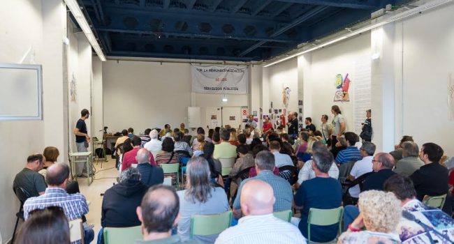 El Buñuel se llenó durante las jornadas. Foto: Pablo Ibáñez (Arainfo)