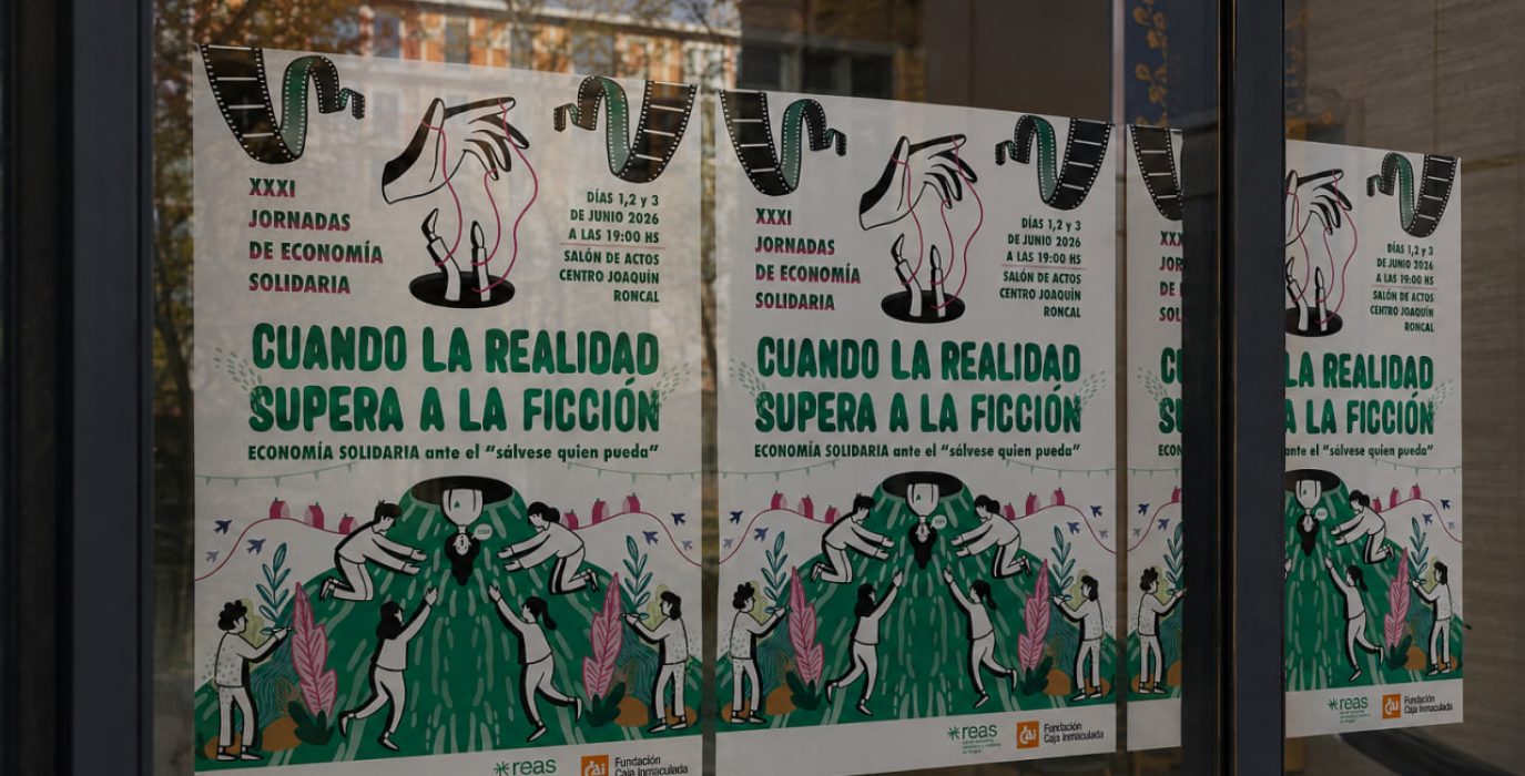 Cartel de las XXXI Jornada de Economía Solidaria de REAS Aragón.