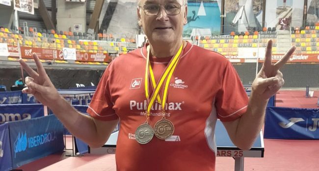 Juan Parejo (Publimax CAI Santiago), jugador de tenis de mesa