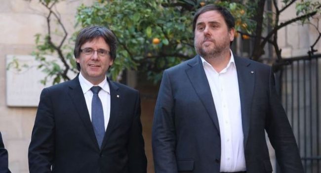 Junqueras y Puigdemont, en una imagen de archivo.
