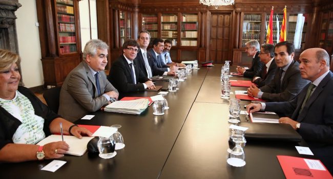 Reunión de la la Junta de Seguridad de Catalunya, celebrada este jueves. Foto: @Govern