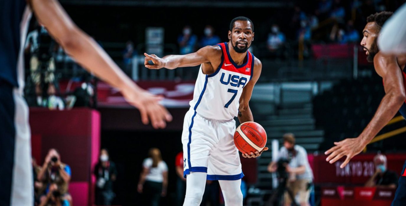 Kevin Durant mantiene a Estados Unidos en la cima del baloncesto mundial. Foto: @usabasketball