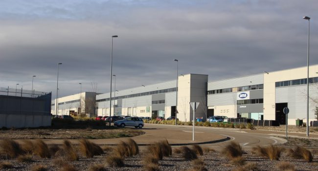 Instalación de la empresa Kongsberg, situada en Épila.