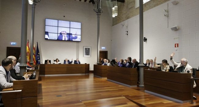 Votación de mociones en el pleno | Foto: DPZ