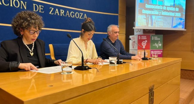 La DPZ refuerza su compromiso con la cooperación internacional Diputación de Zaragoza Nerea Marín Yolanda Morales Luis García Arrazola 2