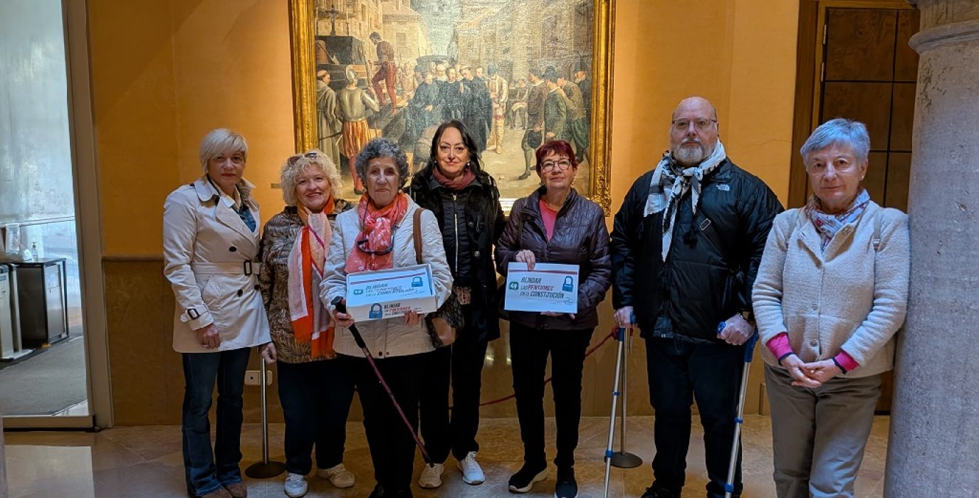 La Mesa por el Blindaje de las Pensiones en Aragón entrega a la Chusticia d’Aragón las firmas recogidas “para incluir el blindaje de las pensiones en la Constitución” 1