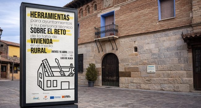La falta de vivienda en el medio rural a debate ADRI Jiloca Gallocanta re-viviendo Pueblos Vivos Aragón Luco de Jiloca