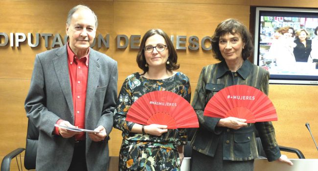 Fernando Lara, Patricia Español y Patricia Ferreira, tras la rueda de prensa de este viernes.