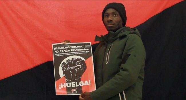 Antonio Ca, miembro del comité de huelga de Litera Meat