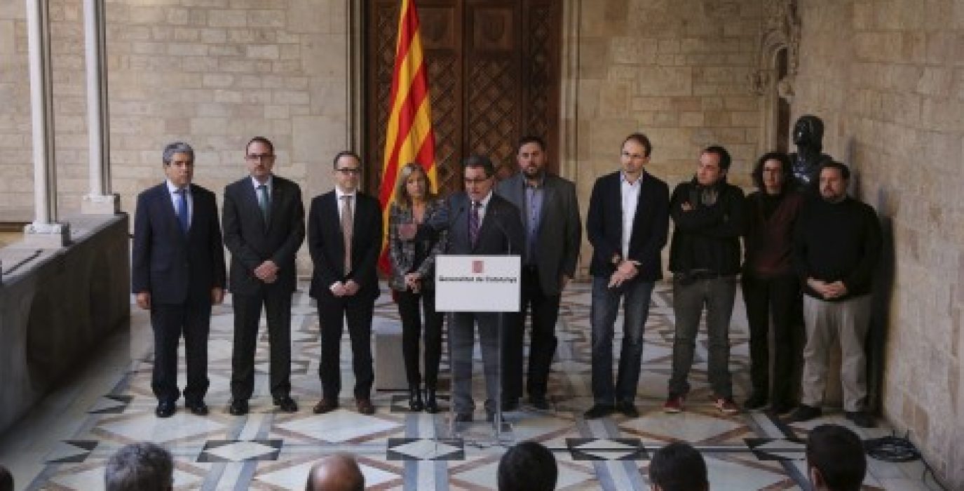Los partidos soberanistas acordaron la fecha y la pregunta de la consulta el próximo pasado 12 de diciembre. Foto: VilaWeb