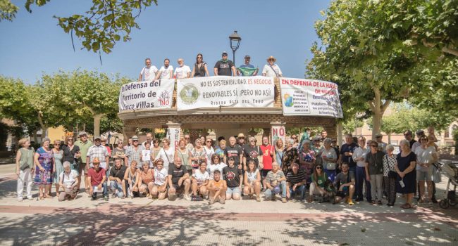 Movilización en Luceni este sábado | Foto: Fina Casanova Sau