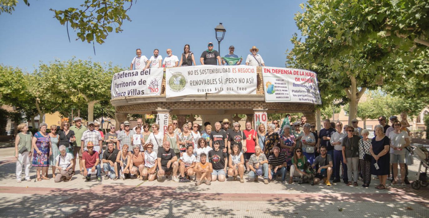 Movilización en Luceni este sábado | Foto: Fina Casanova Sau