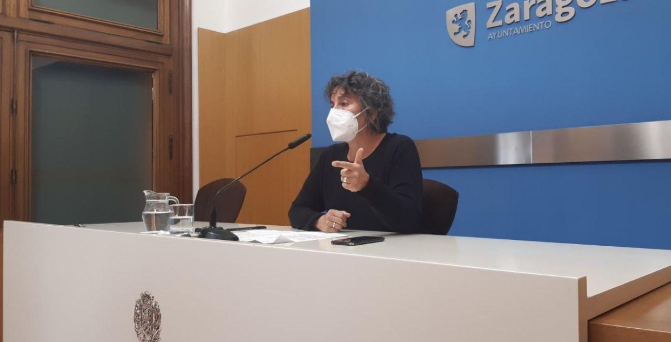Luisa Broto durante una rueda de prensa en el Ayuntamiento. Foto: ZeC