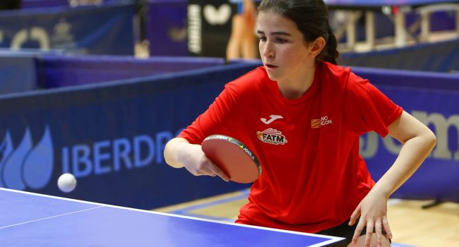 Luzía Gil (Binéfar 77) compitiendo con la selección aragonesa | Foto: FATM