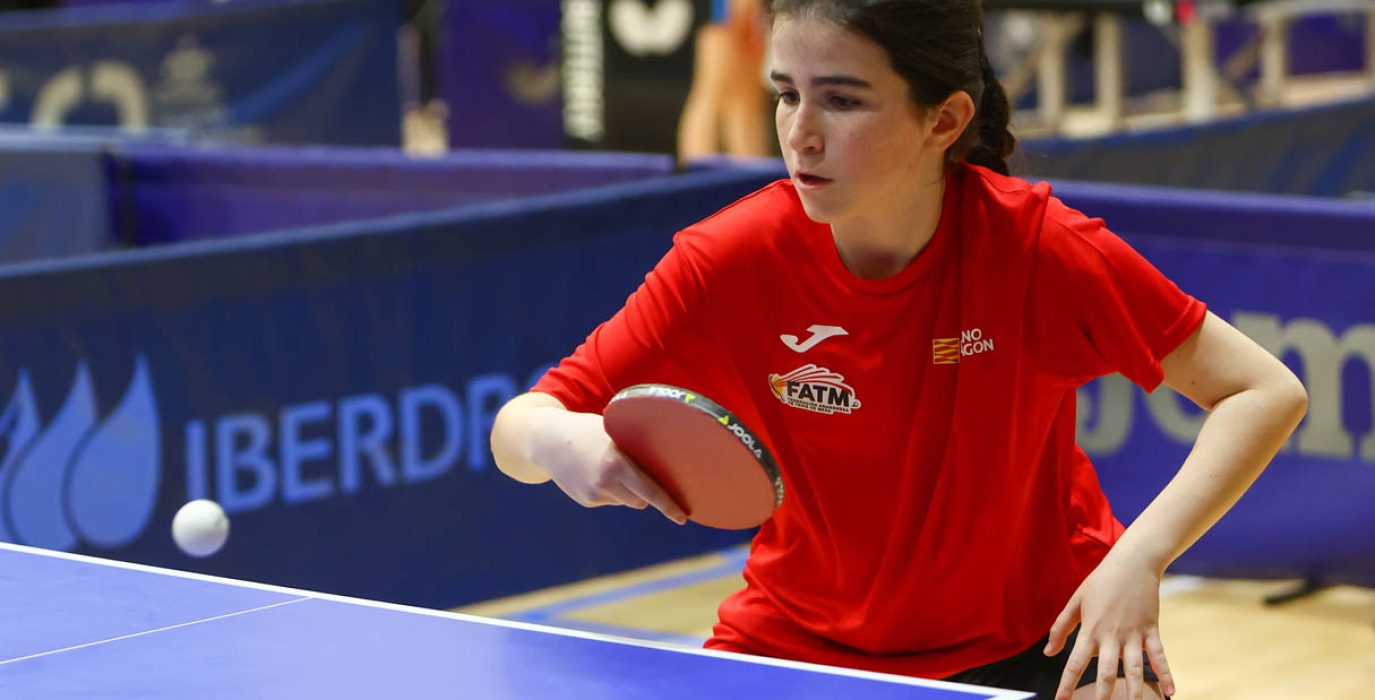 Luzía Gil (Binéfar 77) compitiendo con la selección aragonesa | Foto: FATM