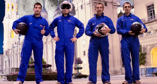 Los cuatro zaragozanos de la asociación Makeroni Labs.