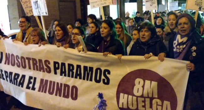 Manifestación el pasado 8 de marzo en Alagón.