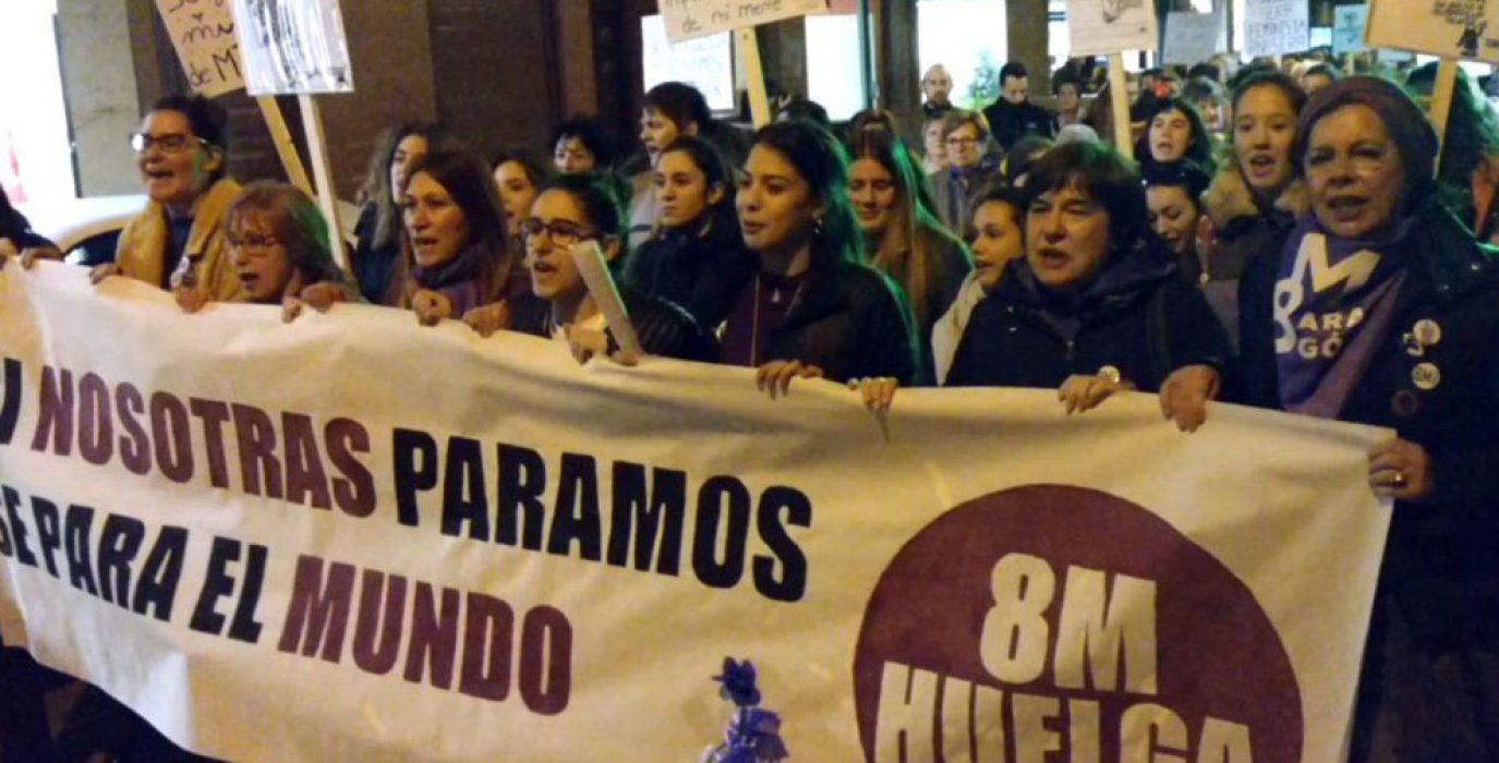 Manifestación el pasado 8 de marzo en Alagón.