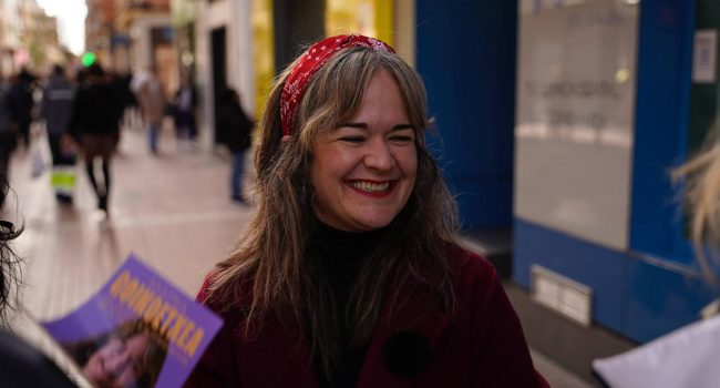 María Goikoetxea, candidata de Podemos - Alianza Verde a la presidencia del Gobierno de Aragón | Foto: Podemos