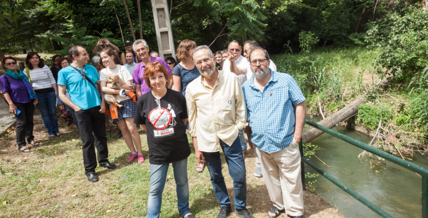 Rosa Magallón, Pedro Arrojo y Luis Clarimón.