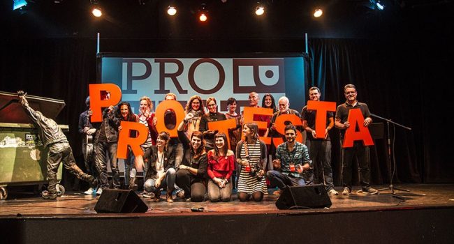 Ceremonia de entrega de premios del Festival Protesta de 2016.