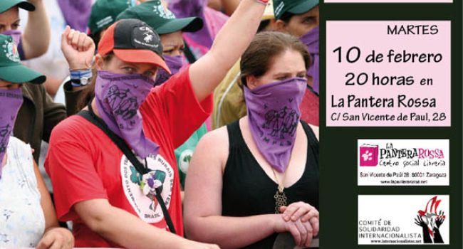 Cartel de la charla de este martes.