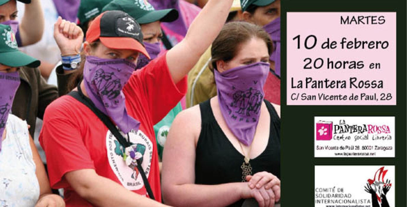 Cartel de la charla de este martes.