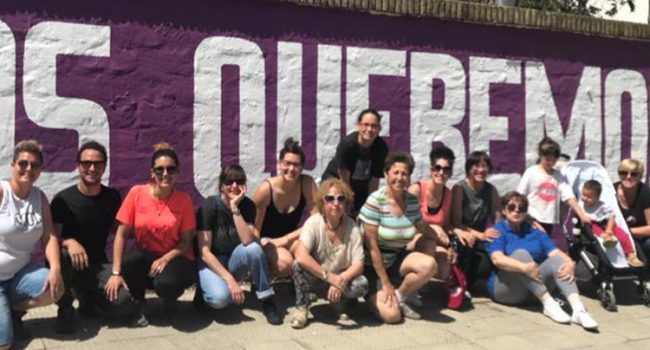 Muro feminista del 8M Ribera Alta del Ebro. Foto: 8M