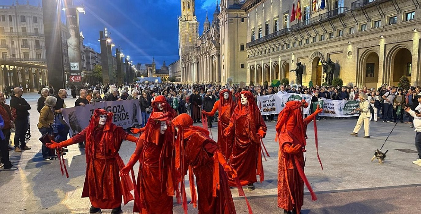 Mani Zaragoza 24 octubre Ni un árbol menos ni un grado más Alianza por la Emergencia Climática de Aragón 1