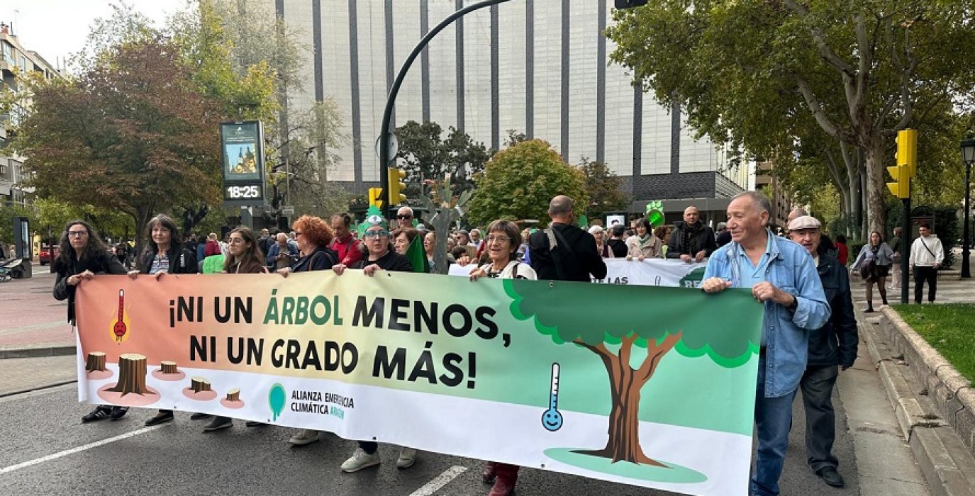 Manifestación en Zaragoza en octubre de 2025.