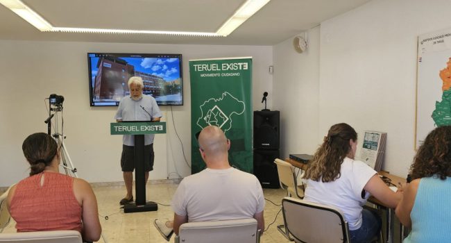 Manolo Gimeno, portavoz de Movimiento Ciudadano Teruel Existe.