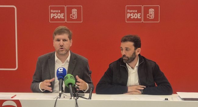 Marcel Iglesias y Enrique Pueyo en a rueda de prensa