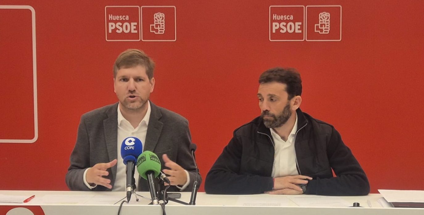 Marcel Iglesias y Enrique Pueyo en a rueda de prensa
