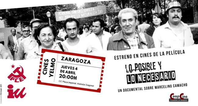 Marcelino Camacho PCE IU pelicula Zgz