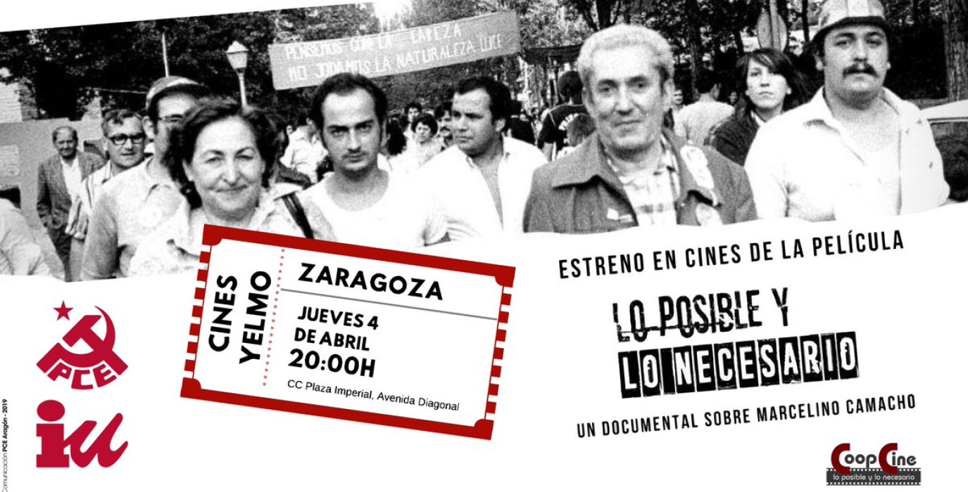 Marcelino Camacho PCE IU pelicula Zgz