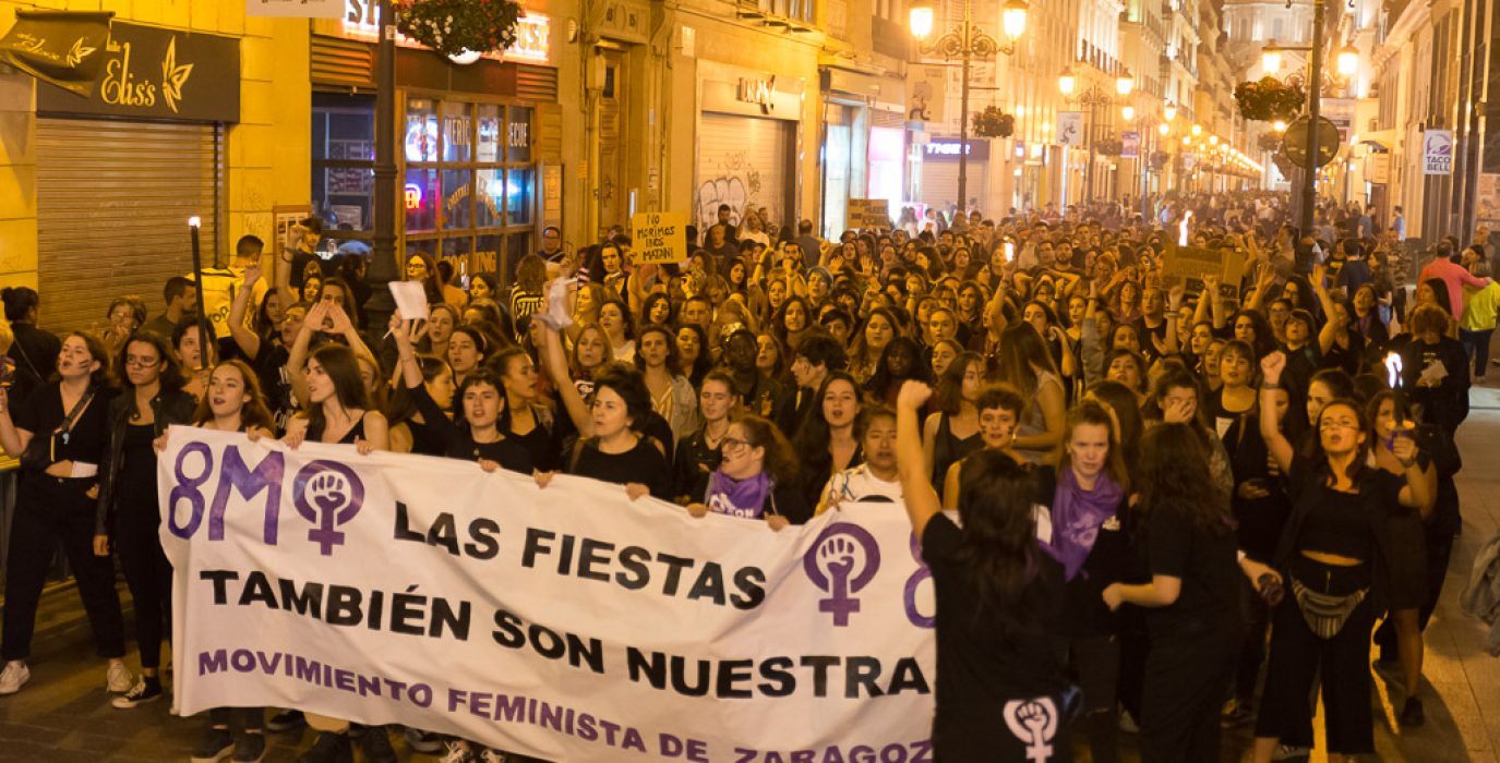 Marcha Nocturna Feminista. Foto: Pablo Ibáñez (AraInfo)