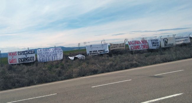 Marcha contra la macrocárcel de Zuera 2018. Foto: JM Marshall.