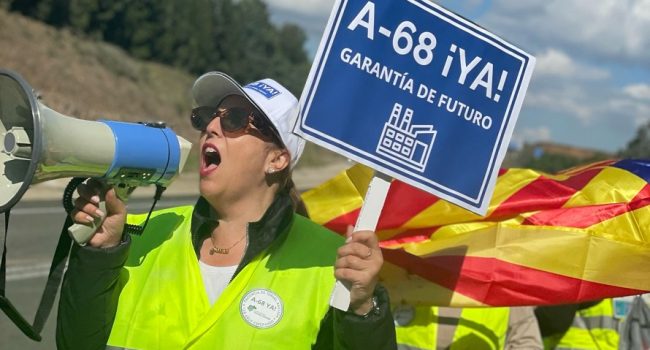 Marcha reivindicativa A-68Teruel Existe tres