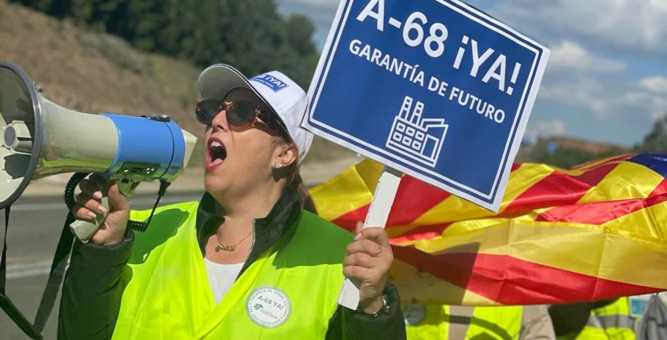Marcha reivindicativa A-68Teruel Existe tres